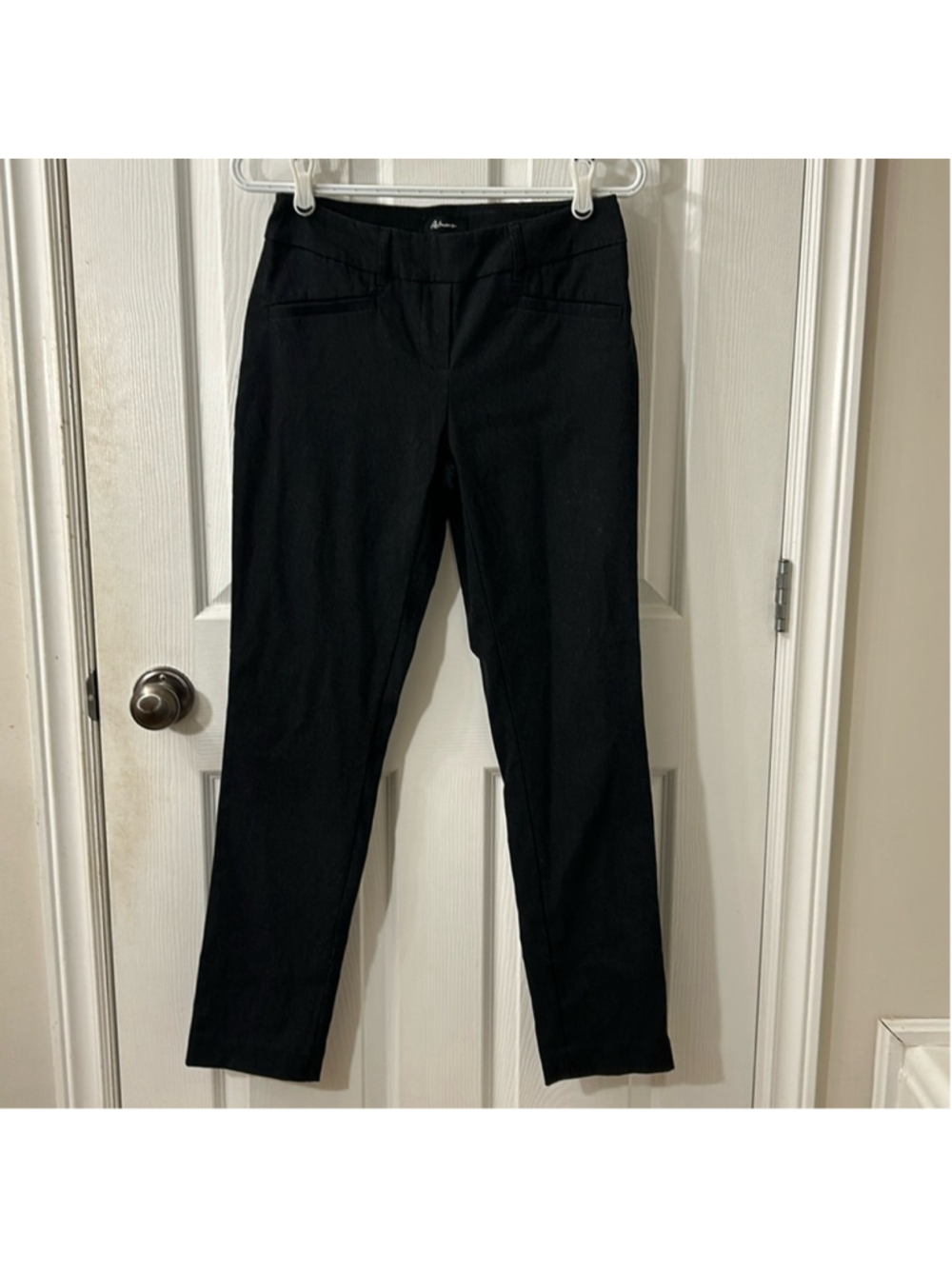 Reitmans petite dress pants women’s size 4 small pull on colour dark grey classy
